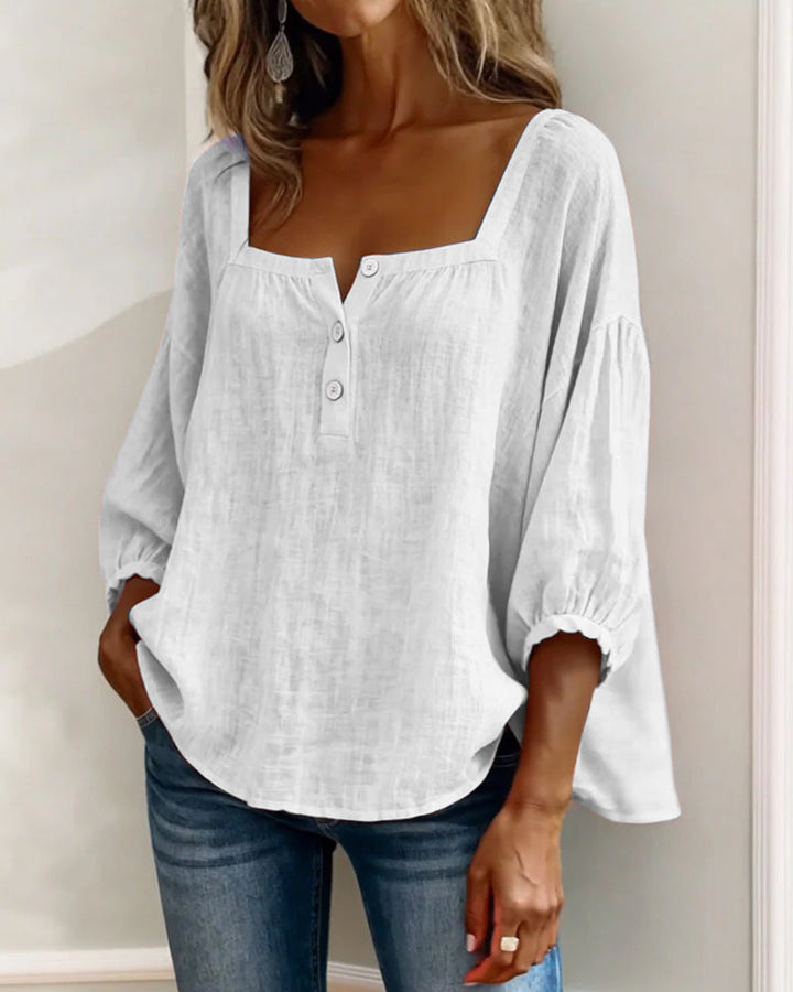 Yael | Relaxed puff sleeve blouse
