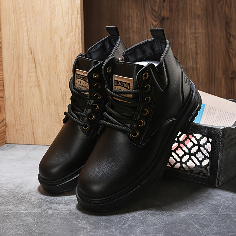 Cyrus | Men high leather zip boots