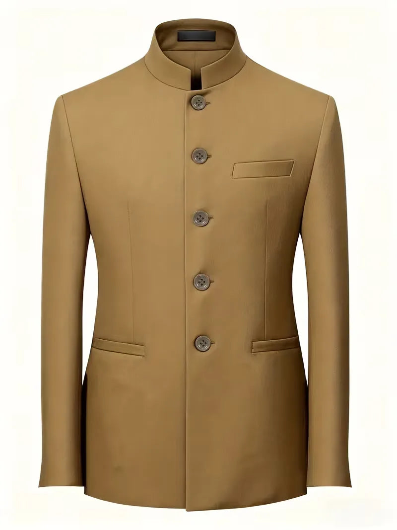 Sterling | Slim Fit Mandarin Collar Blazer
