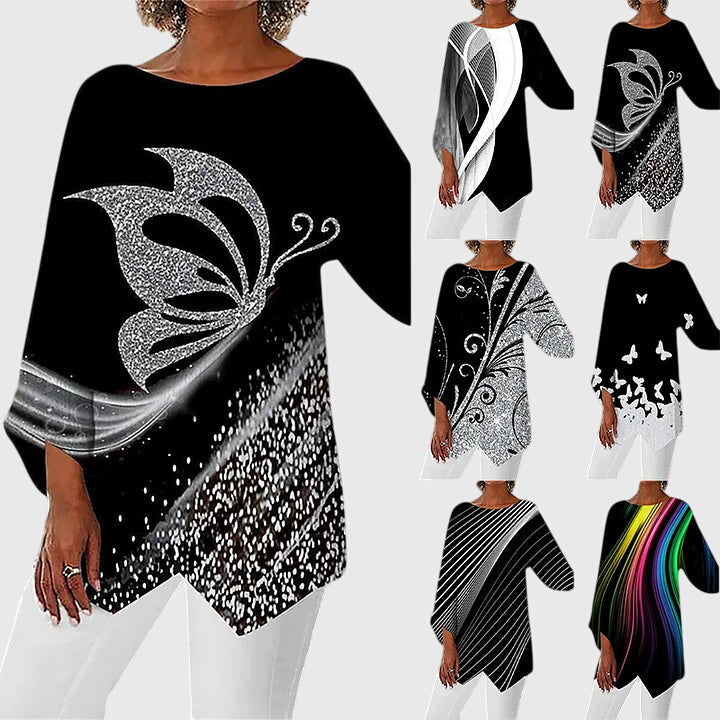 Lila | Elegant Crew Neck Everyday Top