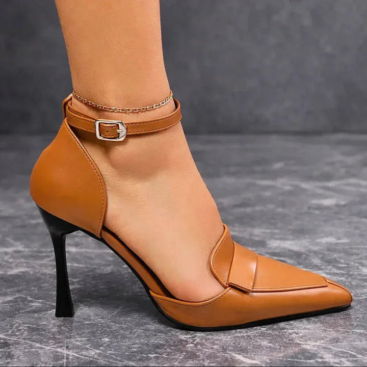 Colette | Classic leather wedding pumps