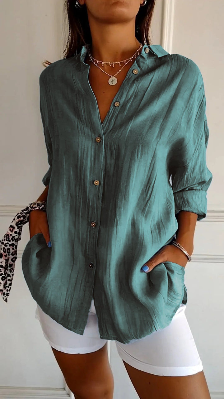 Avery | Oversized Button-Up Blouse