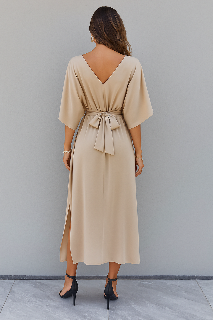 Autumn | Flowy V-Neck Maxi Dress