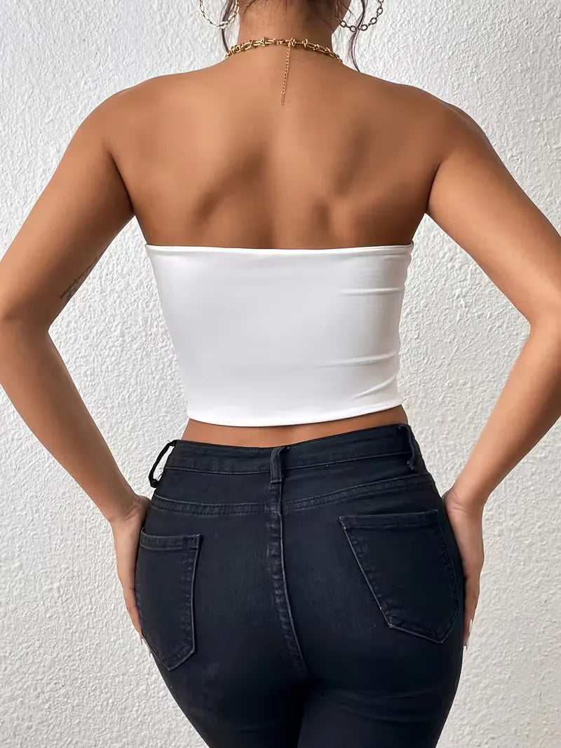 Bella | Strapless Slim Fit Crop Top