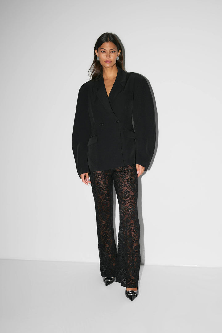 Elowen | Women's Floral Lace Flare Pants