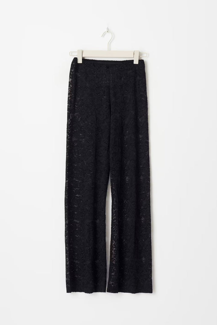 Elowen | Women's Floral Lace Flare Pants