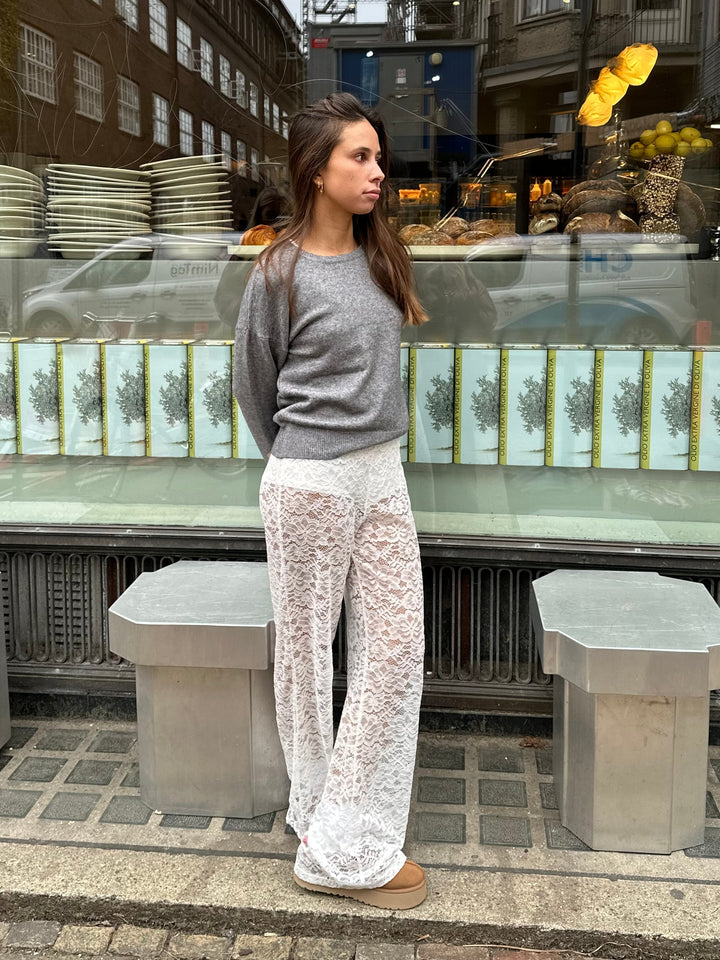 Elowen | Women's Floral Lace Flare Pants