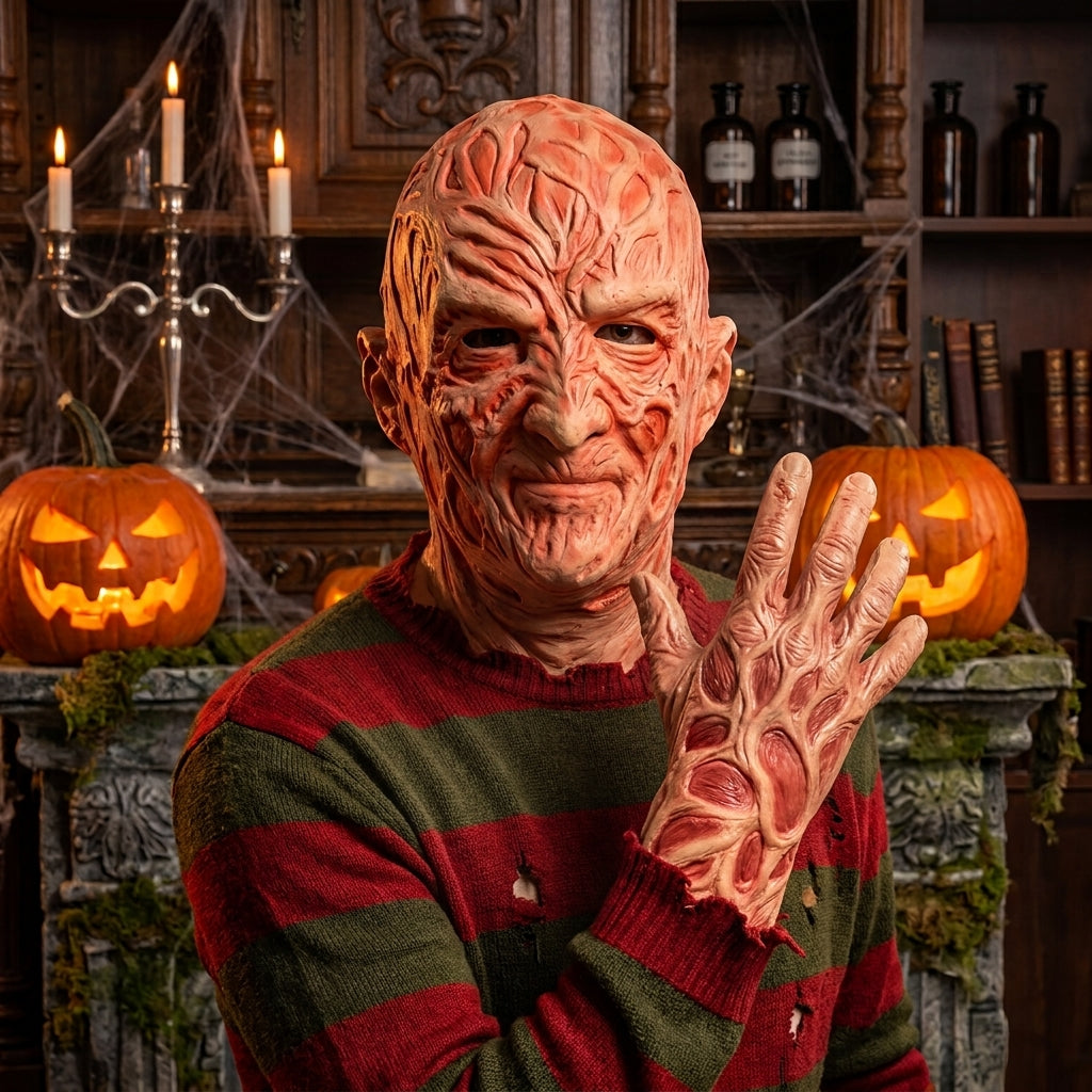 Wisp84 | Freddy Krueger mask and glove set