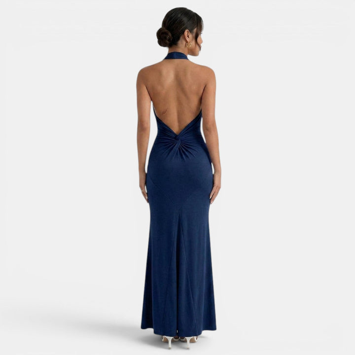 Quinlan | Elegant Halter Maxi Dress