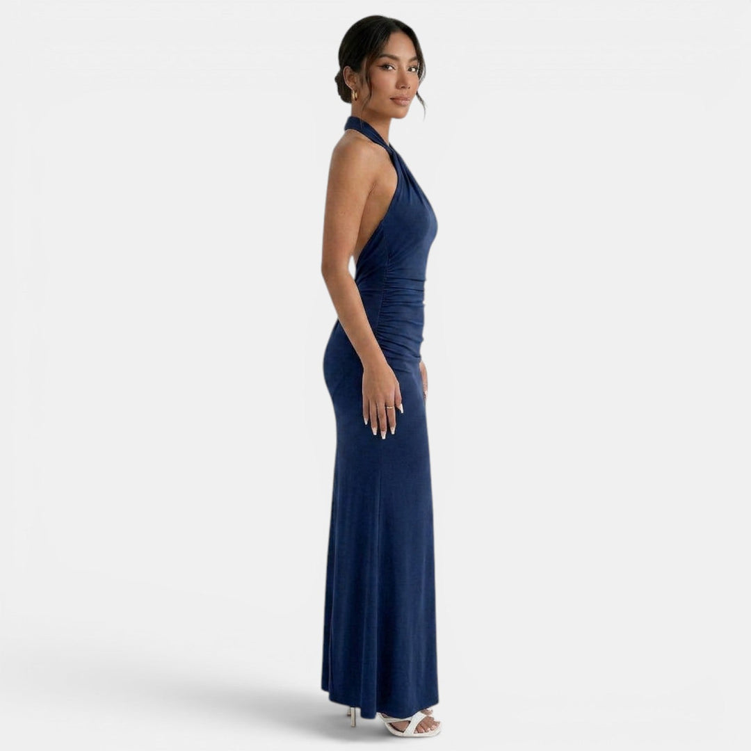 Quinlan | Elegant Halter Maxi Dress