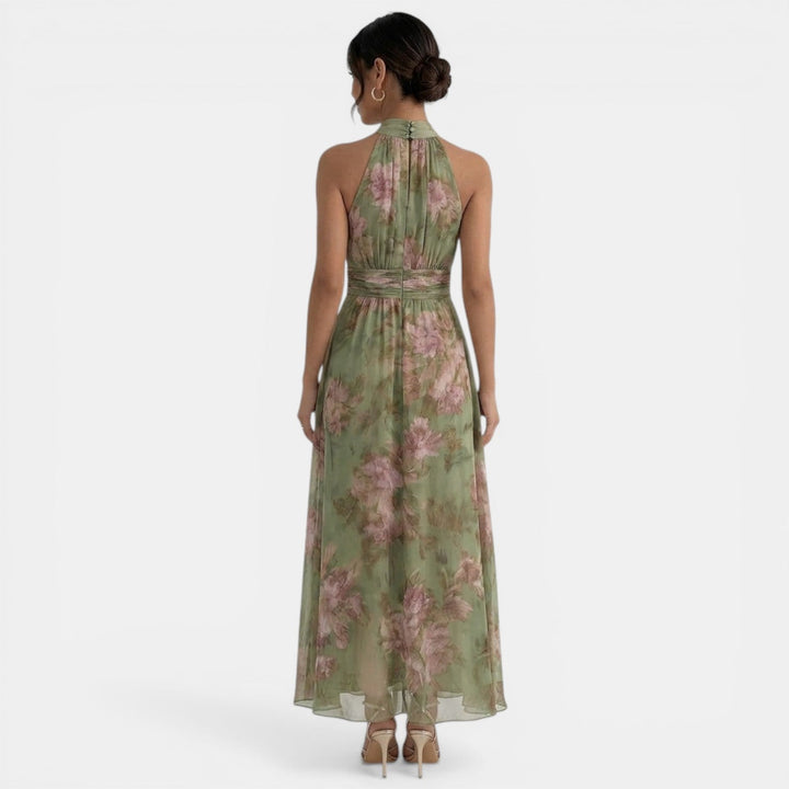 Lettie | Green Floral Maxi Dress