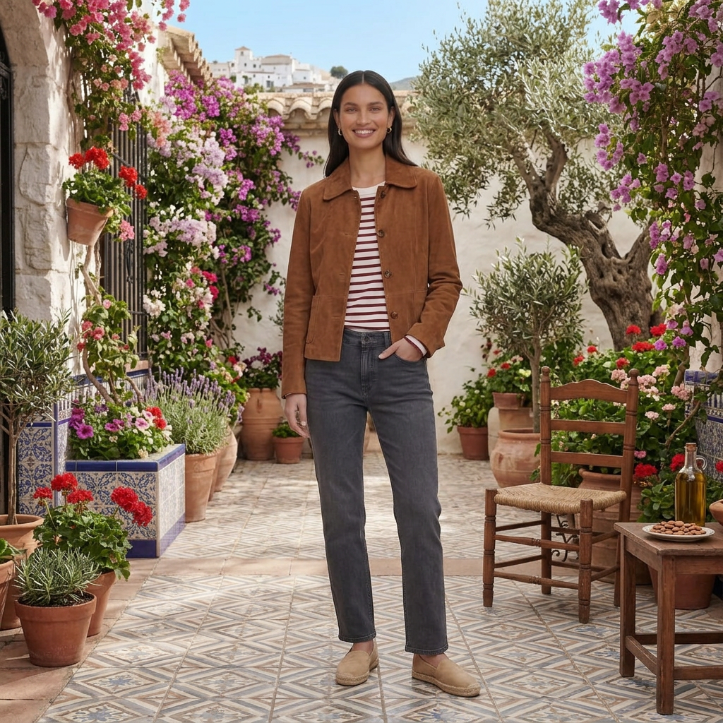 Heloise | Brown Suede Jacket