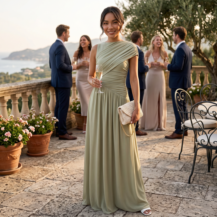 Kerensa | Green Wedding Guest Dress