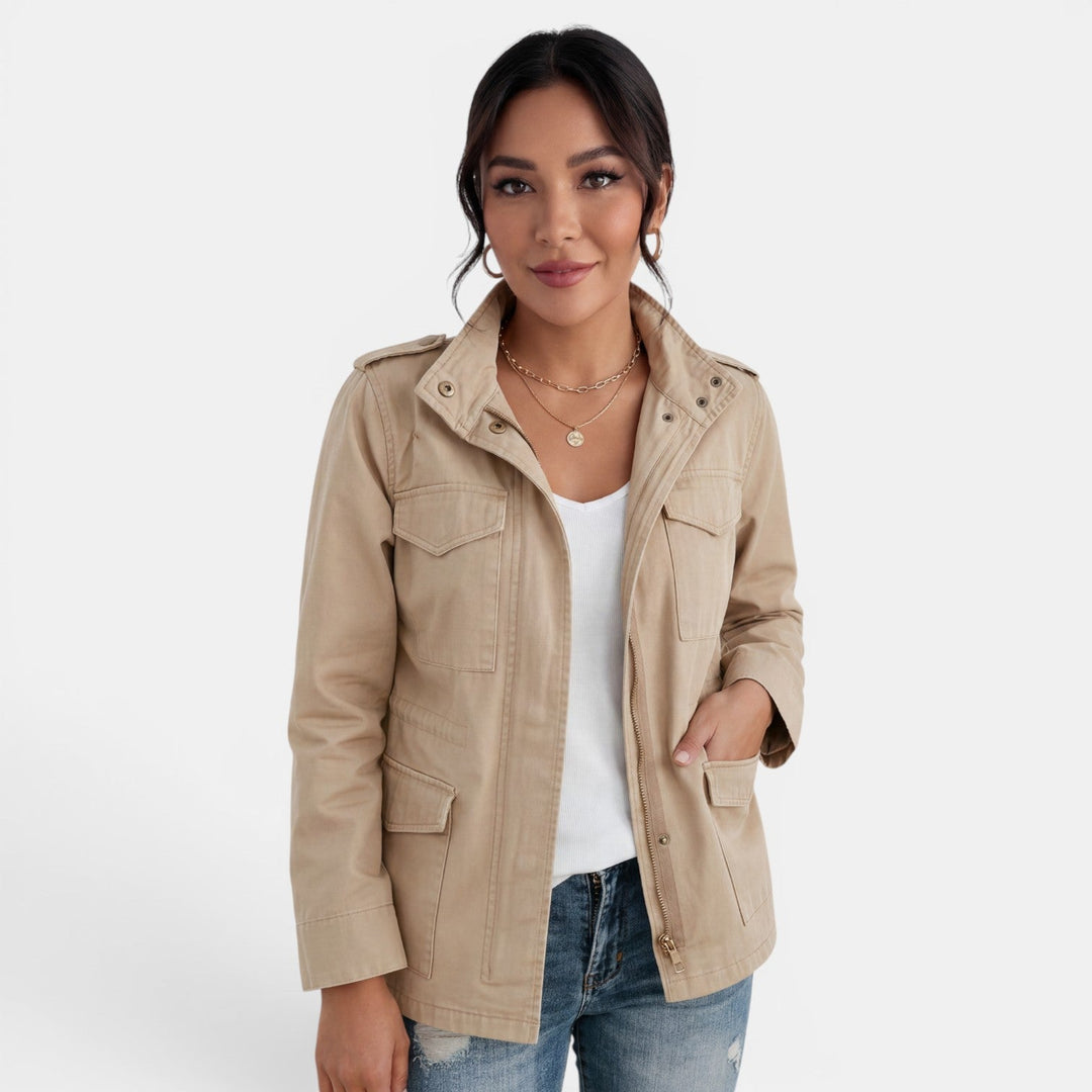 Odessa | Casual Mid-Season Jacket with Zipper