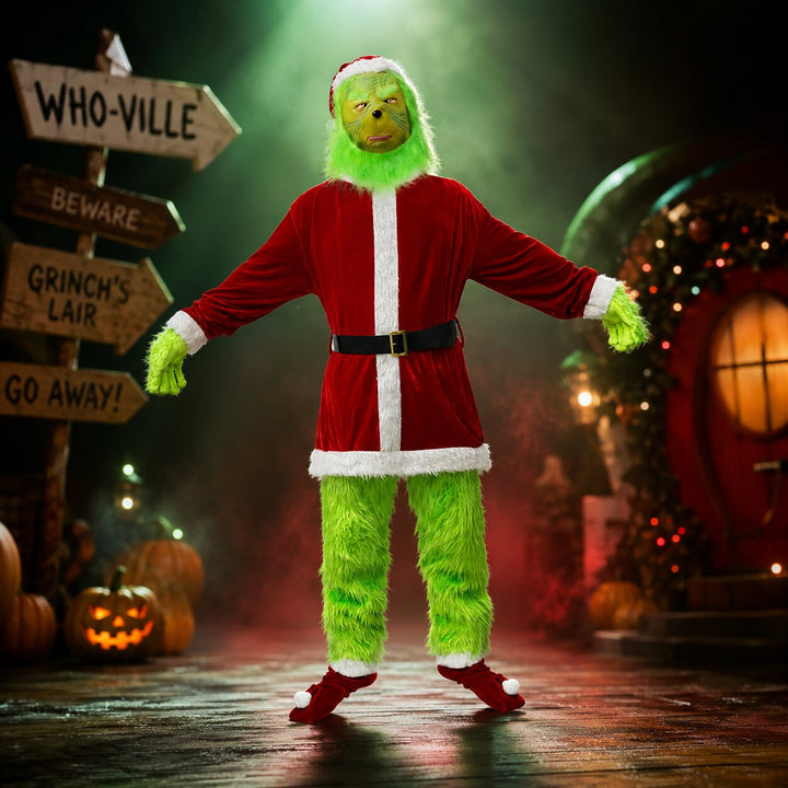Rune77 | Grinch Halloween costume holiday look