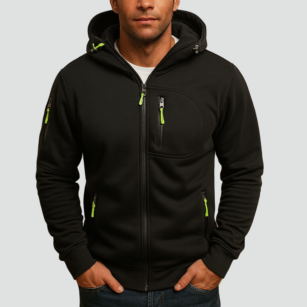 Hudson | Men's Comfortable Zip Up Hoodie