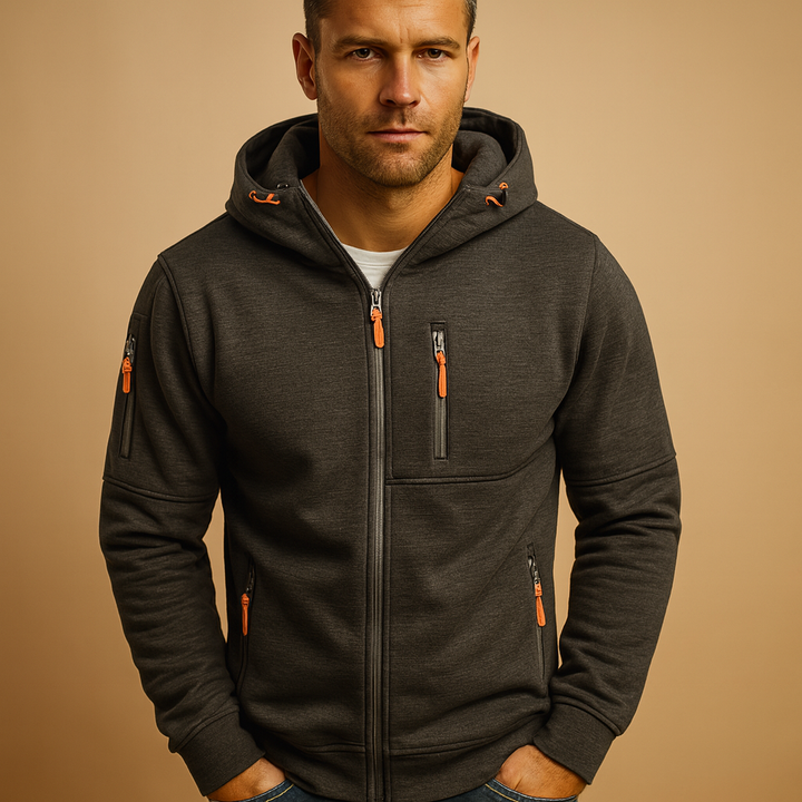 Hudson | Men's Comfortable Zip Up Hoodie