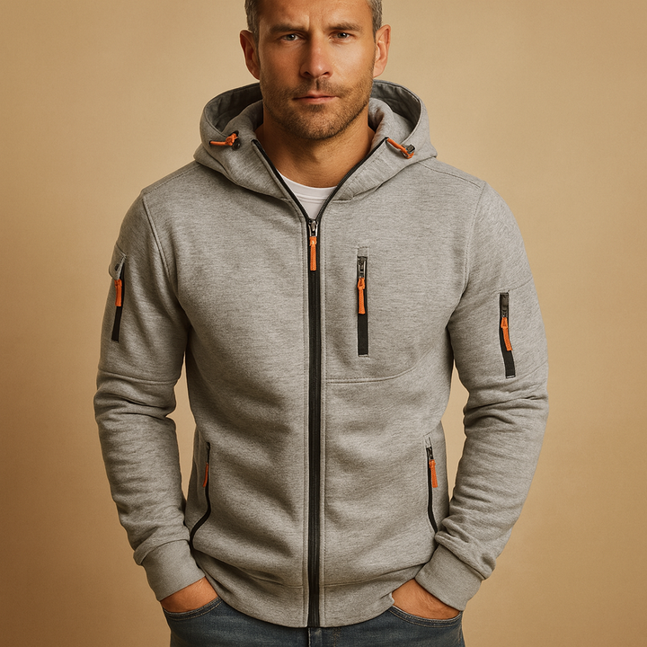 Hudson | Men's Comfortable Zip Up Hoodie
