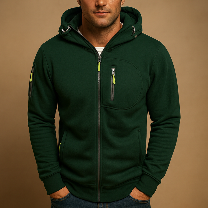 Hudson | Men's Comfortable Zip Up Hoodie