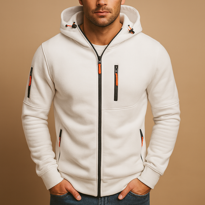 Hudson | Men's Comfortable Zip Up Hoodie