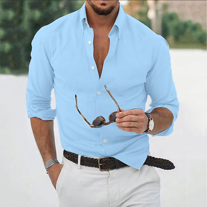 Ethan | Men's Long Sleeve Button Down Shirt