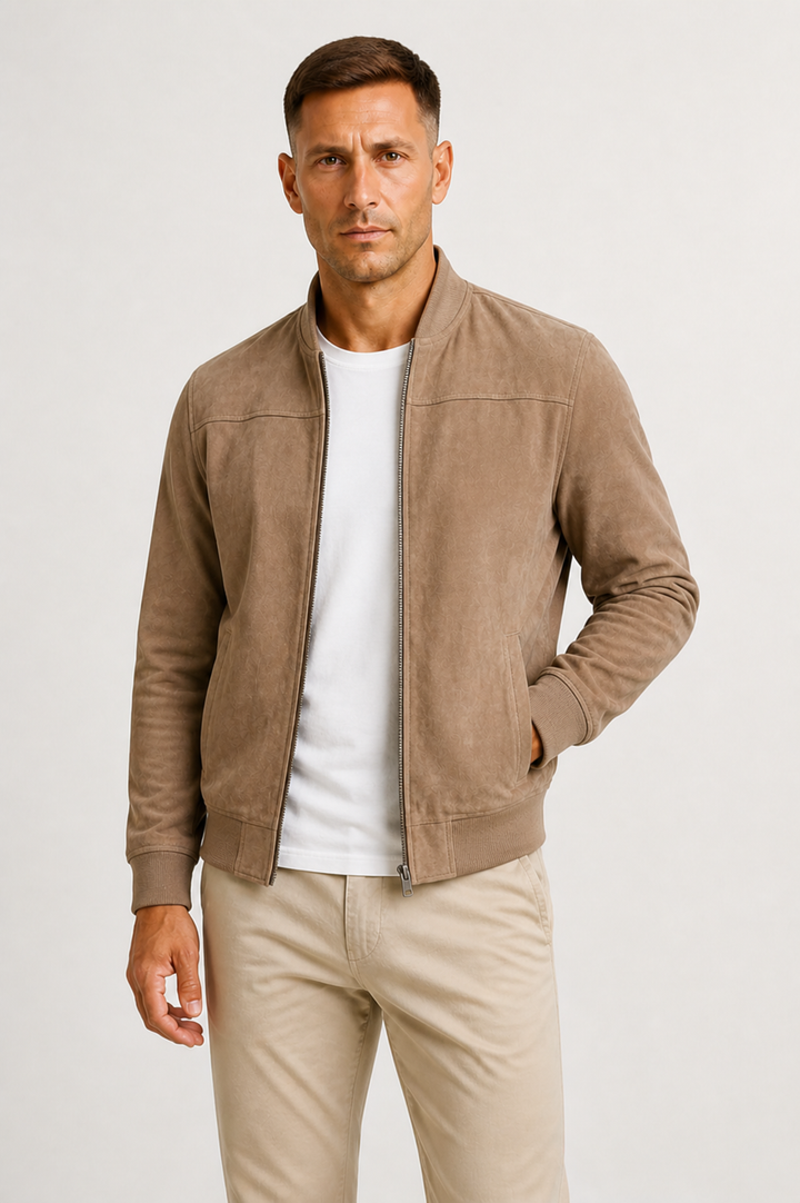 Sterling | Refined Suede Bomber Outerwear