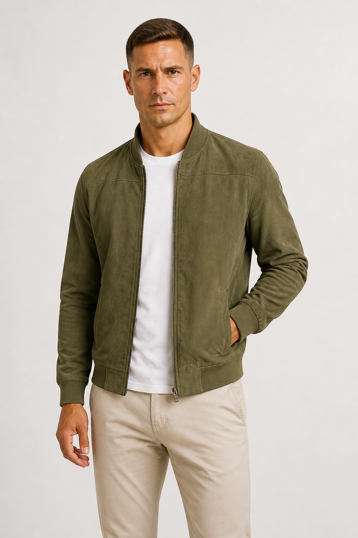 Sterling | Refined Suede Bomber Outerwear