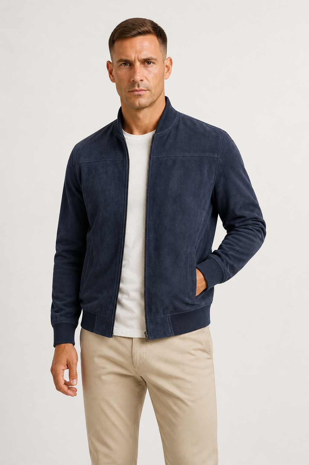 Sterling | Refined Suede Bomber Outerwear