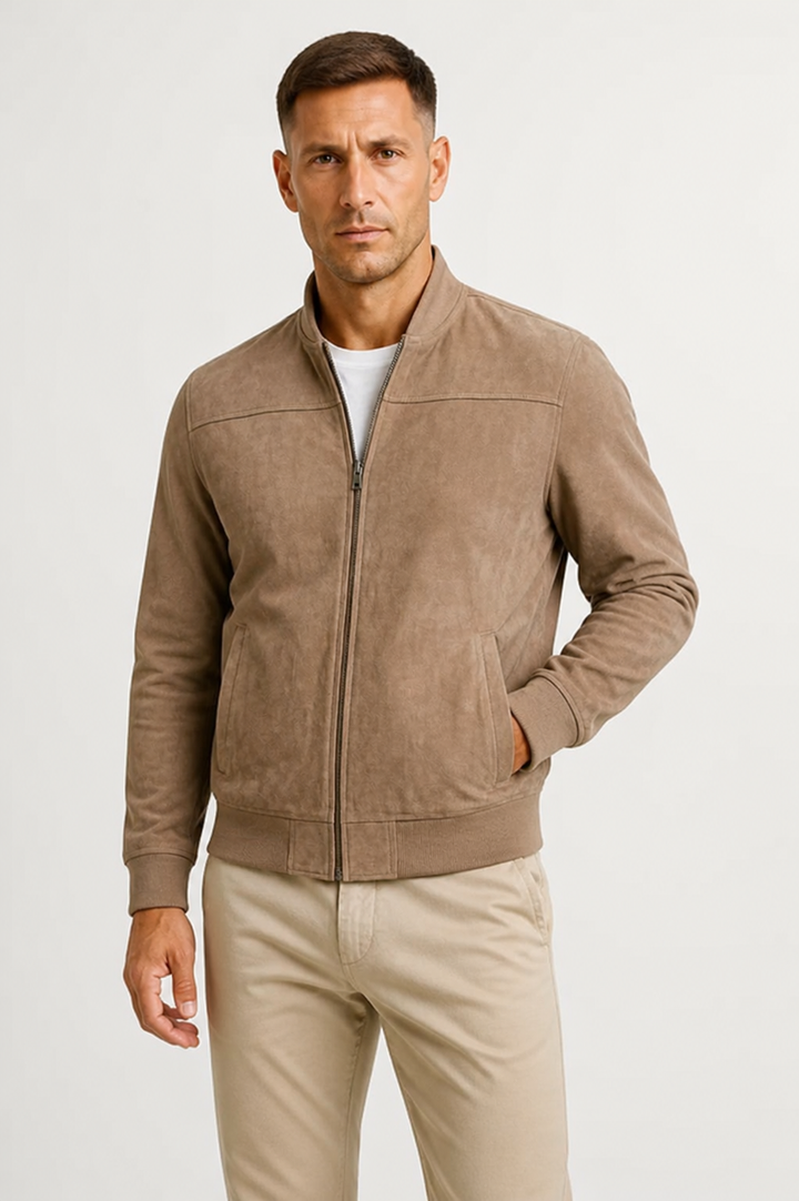 Sterling | Refined Suede Bomber Outerwear
