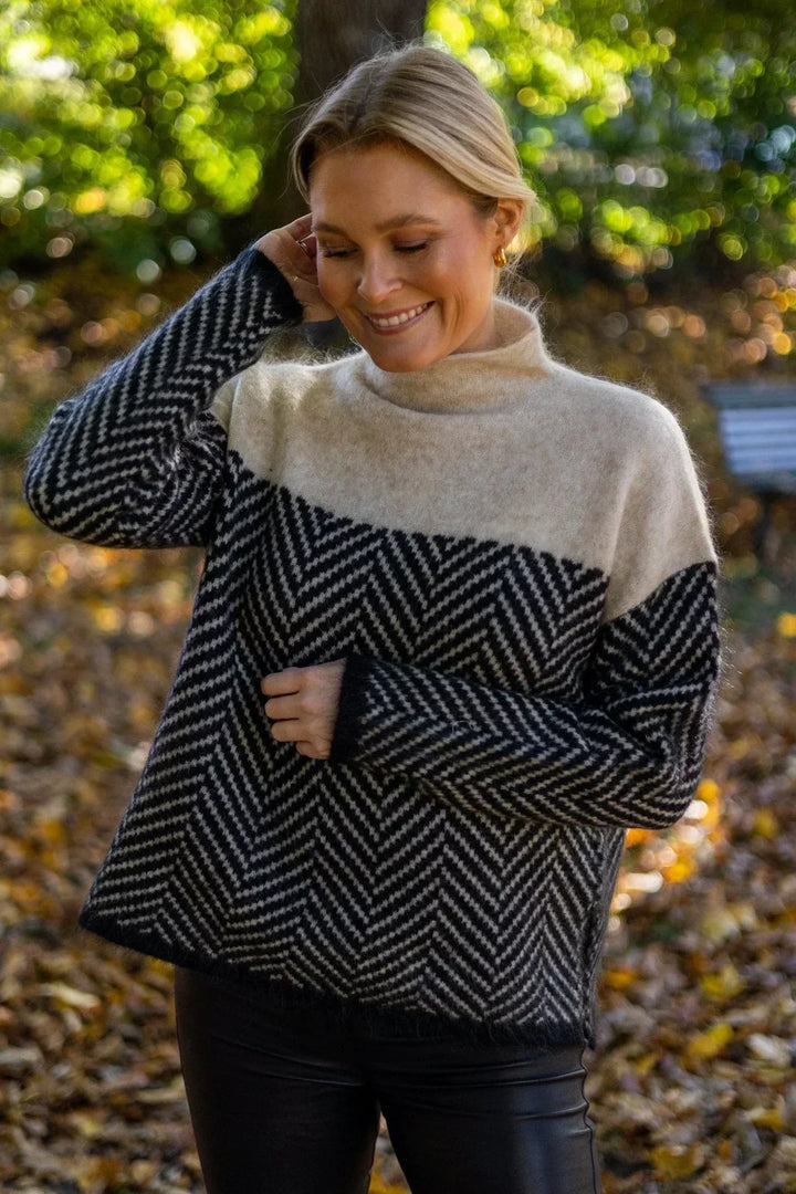 Willow | Cozy High Neck Knit Sweater