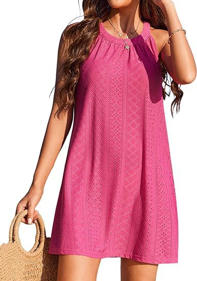 Lennox | Eyelet Halter Swing Dress