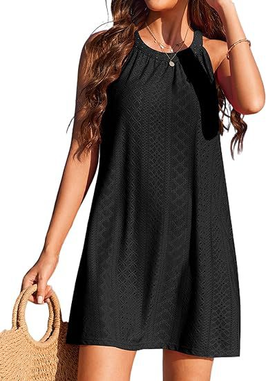 Lennox | Eyelet Halter Swing Dress