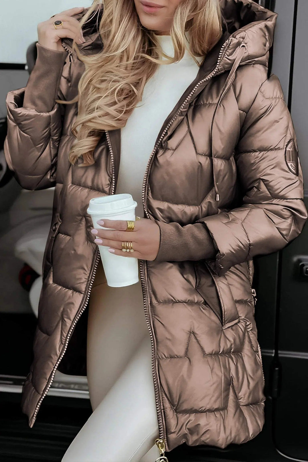 Nerys | Hooded down jacket