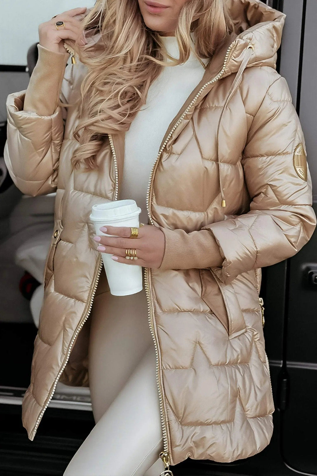 Nerys | Hooded down jacket