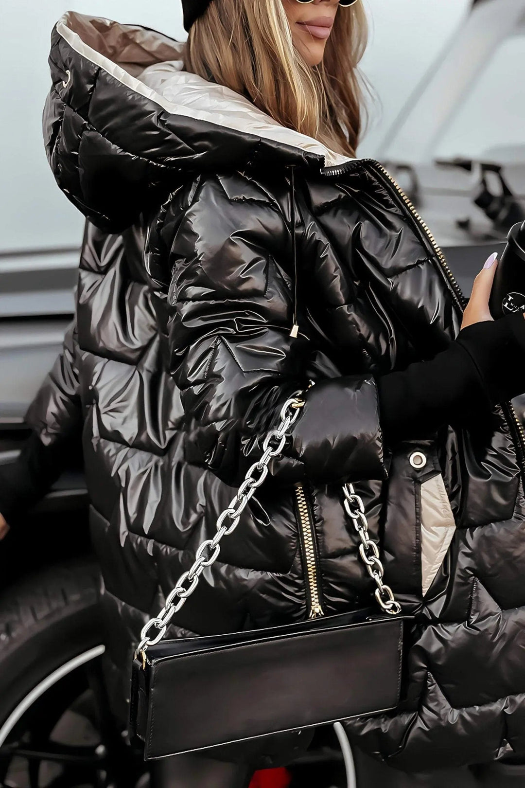 Nerys | Hooded down jacket