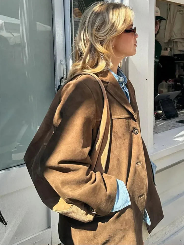 Harper | Soft Suede Fall Layer Jacket