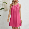 Lennox | Eyelet Halter Swing Dress