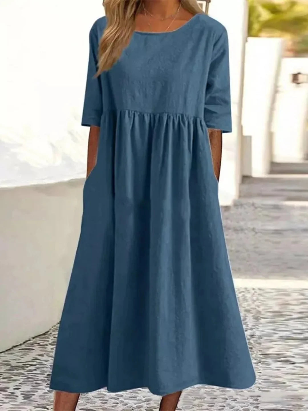 Harper | Relaxed Pocket Midi Dress