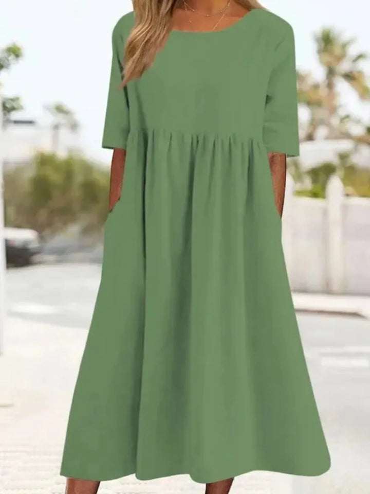 Harper | Relaxed Pocket Midi Dress