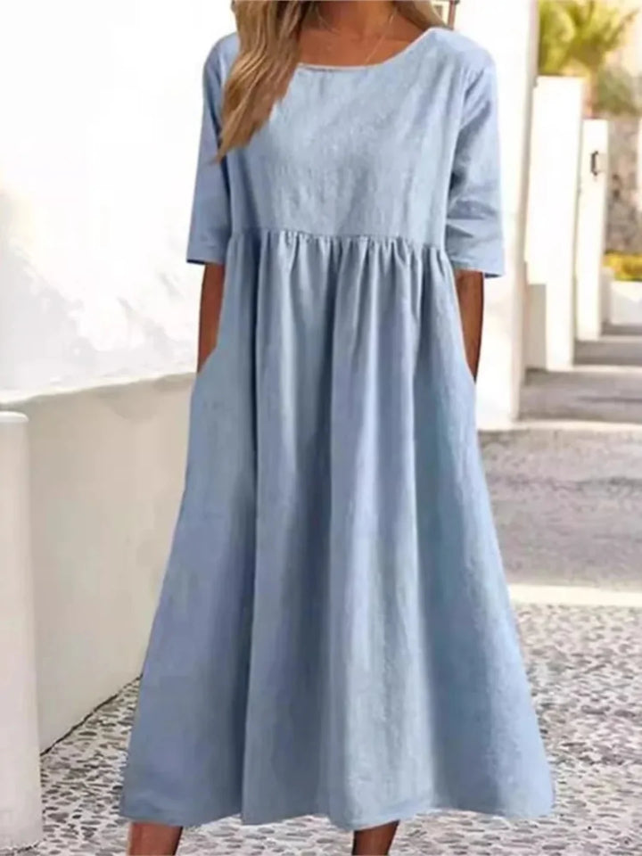 Harper | Relaxed Pocket Midi Dress