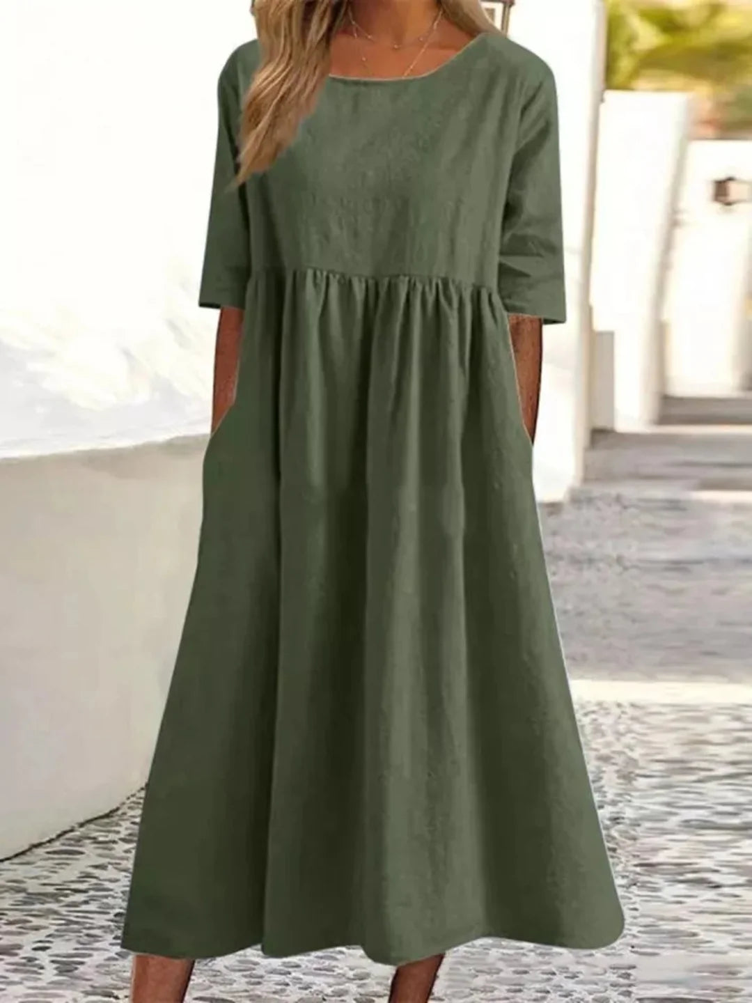 Harper | Relaxed Pocket Midi Dress