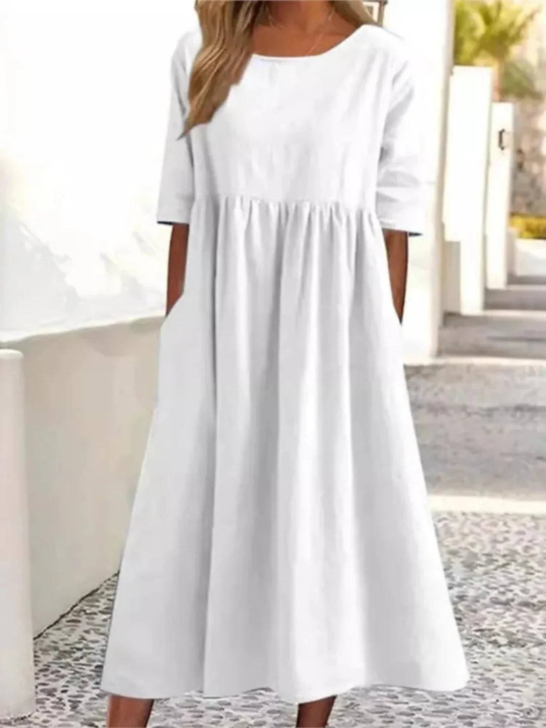 Harper | Relaxed Pocket Midi Dress
