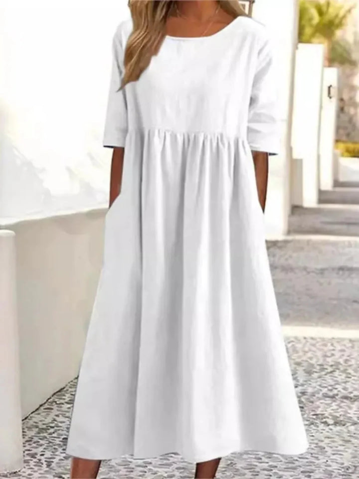Harper | Relaxed Pocket Midi Dress