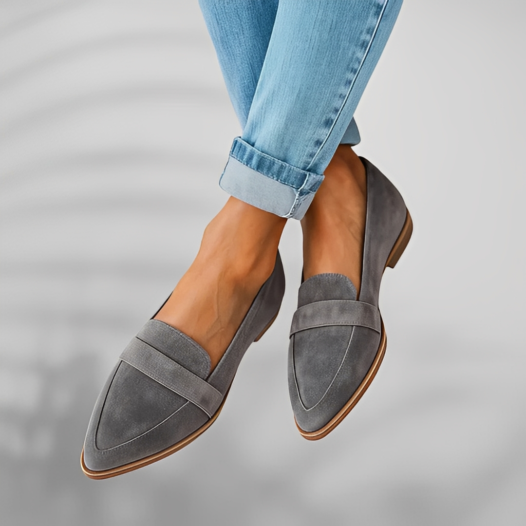 Liora | Pointed leather everyday shoes