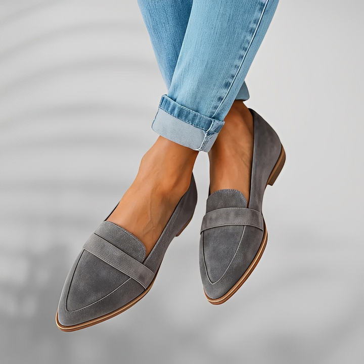 Liora | Pointed leather everyday shoes