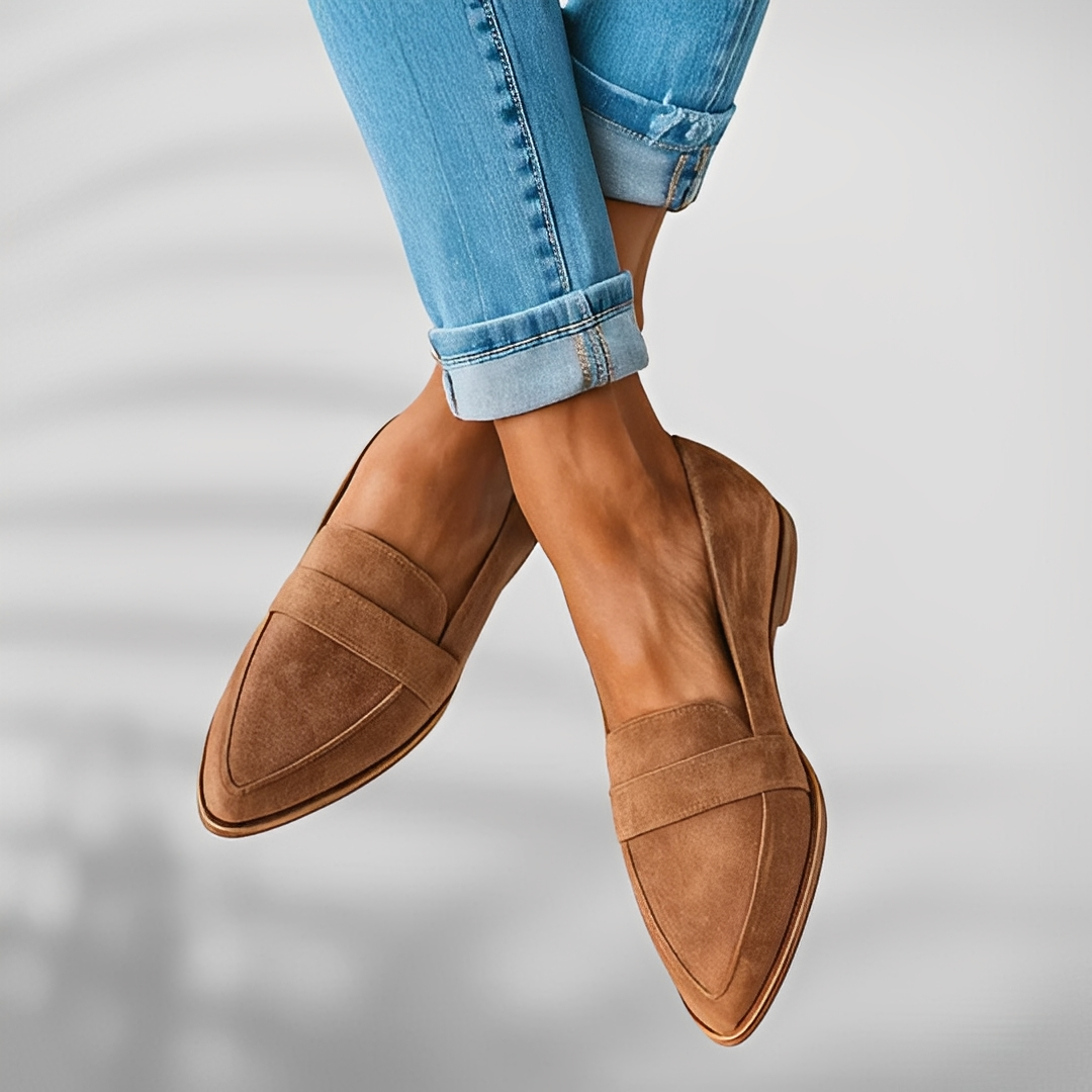 Liora | Pointed leather everyday shoes