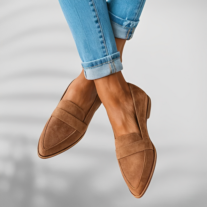Liora | Pointed leather everyday shoes