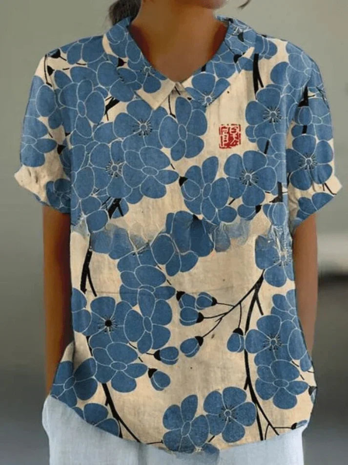 Chloe | Floral Short Sleeve Blouse