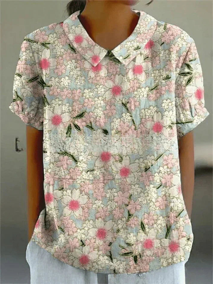 Chloe | Floral Short Sleeve Blouse