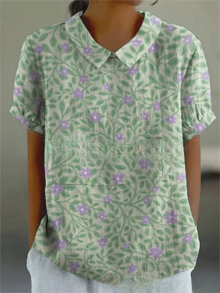 Chloe | Floral Short Sleeve Blouse
